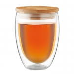 Vaso de cristal de doble pared con tapa y 350ml Vacuum Medium color transparente sexta vista