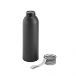 Botella de aluminio antifugas con asa de silicona 660ml Alu Cool color negro tercera vista