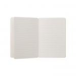 Libreta sostenible de bambú con bolígrafo A5 hojas a rayas EcoBamboo color marrón quinta vista