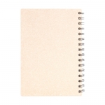 Cuaderno con tapas de cartón reciclado A5 hojas a rayas CardBoard color blanco quinta vista