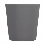 Taza de cerámica con interior brillante y exterior mate 280ml Largo color gris oscuro tercera vista frontal