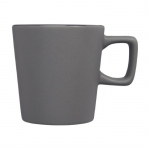 Taza de cerámica con interior brillante y exterior mate 280ml Largo color gris oscuro vista lateral