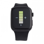 Reloj inteligente multifunción con bluetooth Square color negro cuarta vista