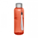 Botellas de agua de plástico reciclado antifugas 500ml RPET color rojo transparente