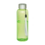 Botellas de agua de plástico reciclado antifugas 500ml RPET color verde lima transparente