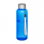 Botellas de agua de plástico reciclado antifugas 500ml RPET color azul real