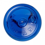 Botellas de agua de plástico reciclado antifugas 500ml RPET color azul real tercera vista