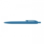 Bolígrafo en color con acabado brillante tinta azul Monocolor color azul claro segunda vista