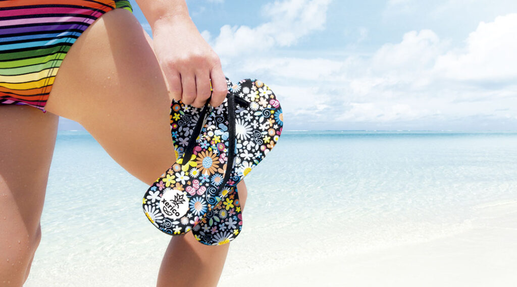 Chanclas de verano para la playa