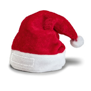 Posición de marcaje gorro navidad delantera inferior