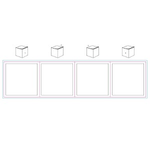 Posición de marcaje bloque, los 4 lados all around