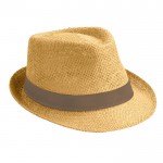 Sombrero moderno de papel en color tostado color marrón primera vista