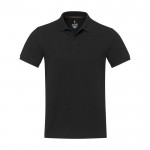 Polo unisex de algodón y poliéster reciclado 200 g/m2 Elevate NXT segunda vista frontal