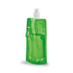 Botella de plástico plegable 460ml color verde claro