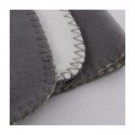 Manta de poliéster personalizable de 2 colores reversibles 150g/m2 color gris segunda vista