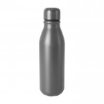 Botella de aluminio reciclado de color con tapón a juego 550ml color gris primera vista