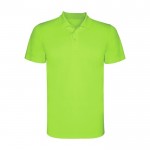 Polo técnico infantil de poliéster en punto piqué 150 g/m2 Roly color verde lima