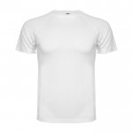 Camiseta técnica infantil de punto piqué en poliéster 150 g/m2 Roly color blanco