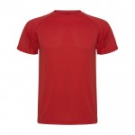 Camiseta técnica infantil de punto piqué en poliéster 150 g/m2 Roly color rojo