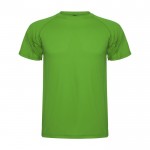 Camiseta técnica infantil de punto piqué en poliéster 150 g/m2 Roly color verde manzana