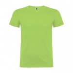 Camiseta de algodón 100% en punto para niños 155 g/m2 Roly color verde lima