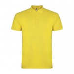 Polo de punto piqué de algodón 100% para niños 200 g/m2 Roly color amarillo