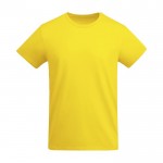 Camiseta de algodón orgánico de punto para niños 175 g/m2 Roly color amarillo