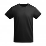 Camiseta de algodón orgánico de punto para niños 175 g/m2 Roly color negro