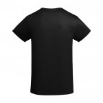 Camiseta de algodón orgánico de punto para niños 175 g/m2 Roly color negro segunda vista trasera