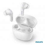 Auriculares Philips a prueba de salpicaduras y sudor color blanco