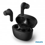 Auriculares Philips a prueba de salpicaduras y sudor color negro