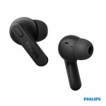 Auriculares Philips a prueba de salpicaduras y sudor color negro cuarta vista