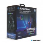 Auriculares gamer con micrófono y luces LED marca Blaupunkt color negro cuarta vista