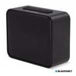 Compacto altavoz portátil con diseño de colores metálicos color negro