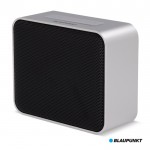 Compacto altavoz portátil con diseño de colores metálicos color gris