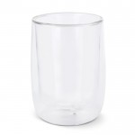 Vaso de cristal para el café de doble pared con capacidad de 320ml color transparente