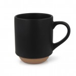 Taza con elegante diseño Finlandés en la parte de abajo 300ml color negro