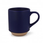 Taza con elegante diseño Finlandés en la parte de abajo 300ml color azul oscuro