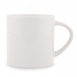 Taza pequeña con asa triangular especial para sublimación 180ml color blanco tercera vista