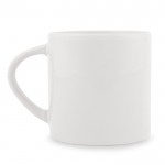 Taza pequeña con asa triangular especial para sublimación 180ml color blanco quinta vista