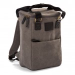 Elegante mochila isotérmica de lona y con función de bolsa 10L color gris