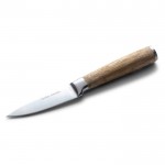 Cuchillo de cocina para pelar, cortar y rebanar con hoja de 9cm color madera