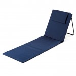 Esterilla plegable para la playa con respaldo ajustable color azul