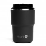 Vaso take away de doble pared con tecnología Asobu 355ml color negro