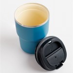 Vaso take away de doble pared con tecnología Asobu 355ml color azul tercera vista