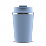 Vaso take away de doble pared compatible con cafeteras 280ml color azul claro