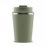 Vaso take away de doble pared compatible con cafeteras 280ml color verde oliva