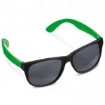 Gafas de sol de colores neon con marcos negros protección UV400 color verde