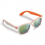 Gafas de sol bicolor con marcos de color con protección UV400 color naranja