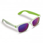 Gafas de sol bicolor con marcos de color con protección UV400 color verde claro